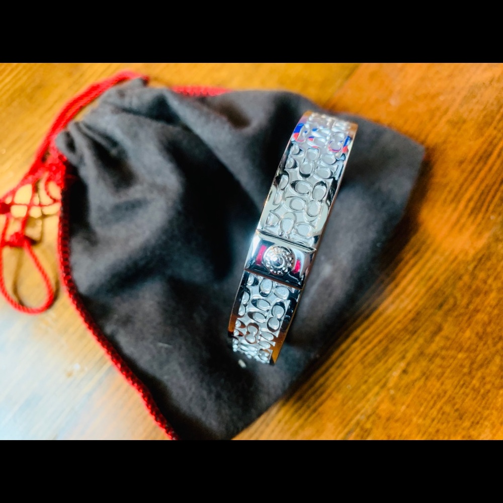 Silver Coach Bangle - image 2